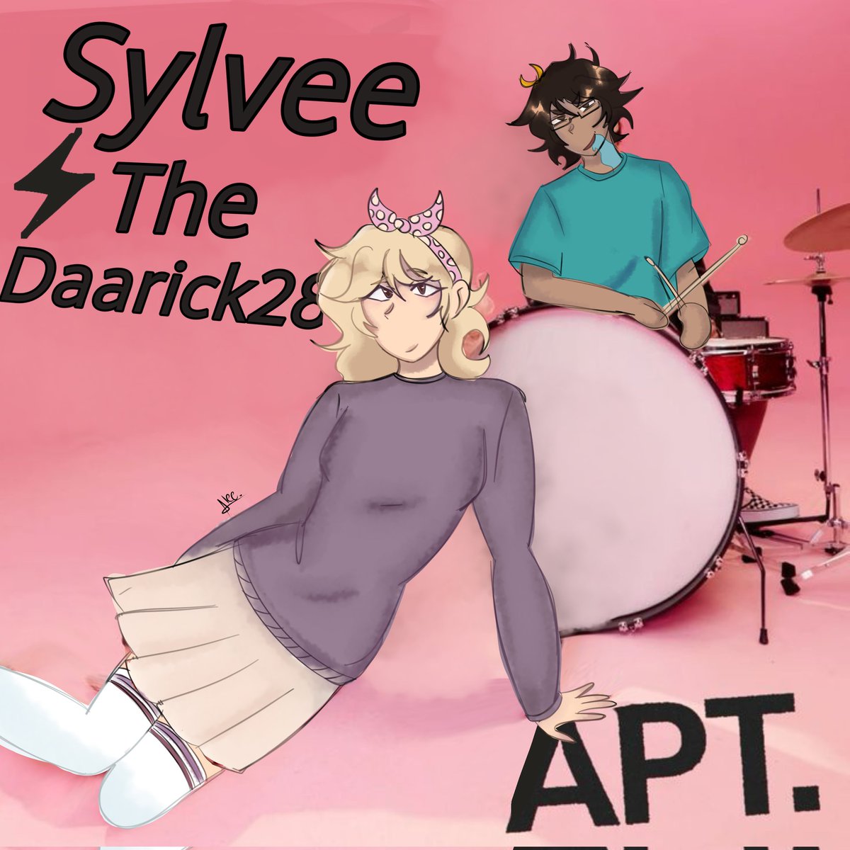 milowow_'s tweet photo. Me dio ganas de hacer el redraw de el dibujo de sylvee y darick apt y ya :b
#sylveefanart #daarickfanart https://t.co/oYRxvb96n2