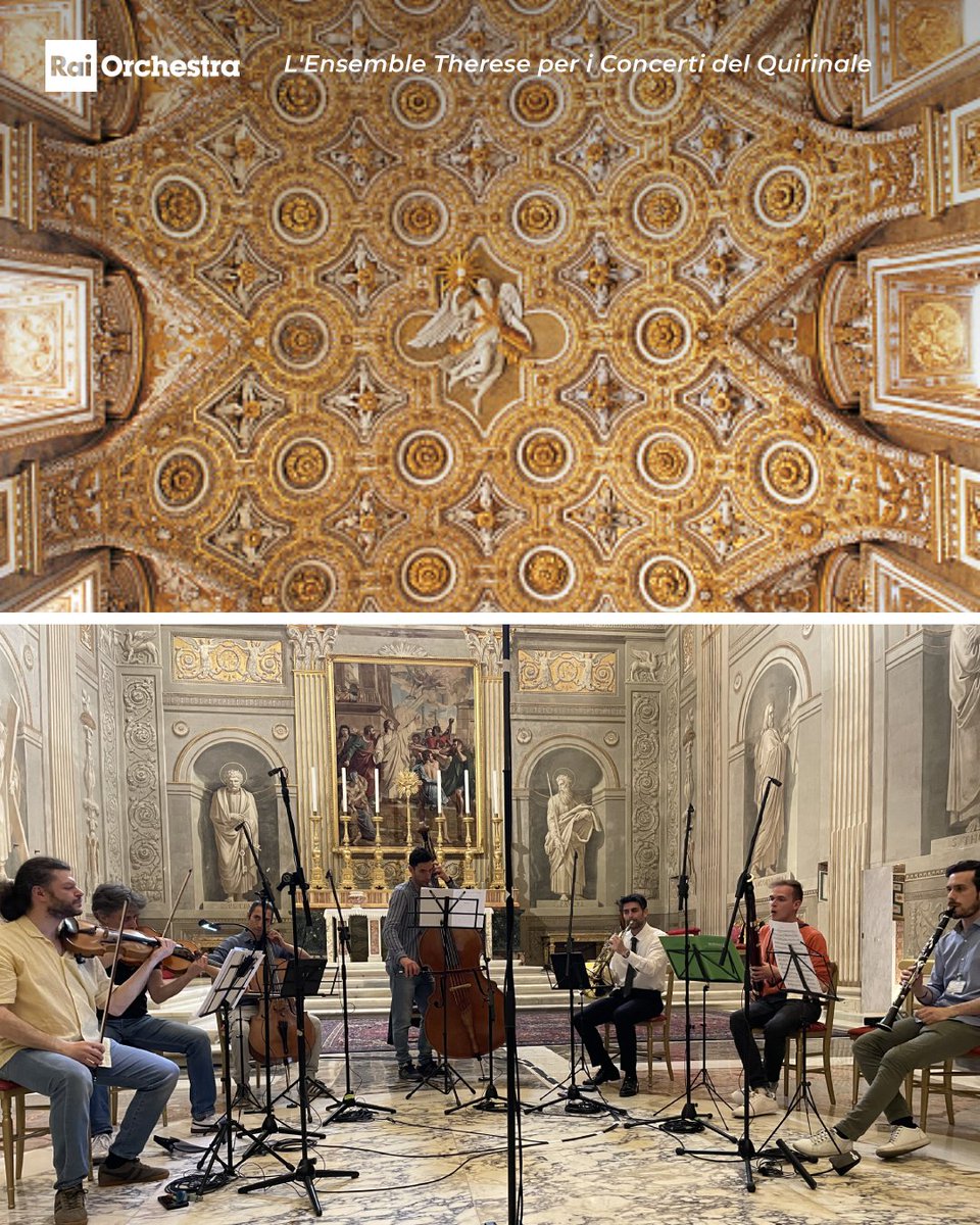 OrchestraRai's tweet photo. Appuntamento oggi #18maggio con l’Ensemble “Therese” dell’Orchestra Rai per i Concerti del Quirinale di @Radio3tweet in diretta alle 11.50 dalla Cappella Paolina del Palazzo del Quirinale.
Brani di #Beethoven e #Berwald
🎧 Anche su RaiPlay Sound 👉 https://t.co/6q5dE8fDfG https://t.co/Blyg59AWJH