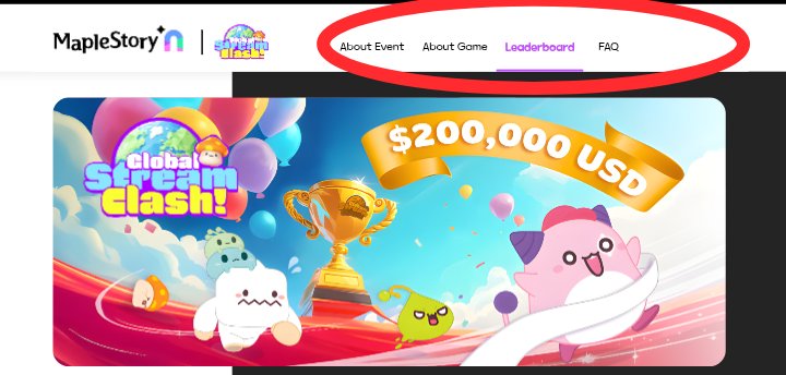 >For Read More About  Event and Game ,FAQ

>Track Your Position from leaderboard 

>View These tabs on Main Website