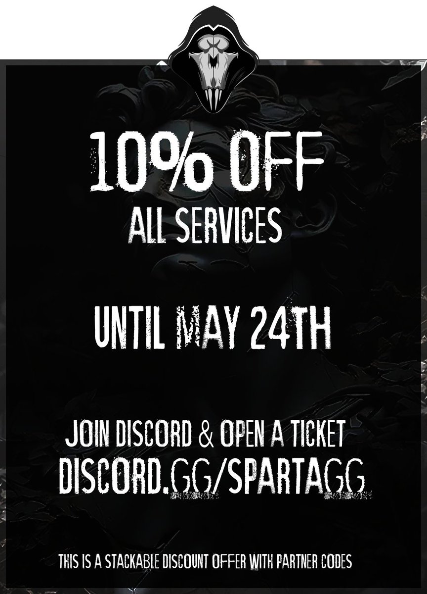PSA: A Week Long Discount On All Services (Stackable offer)

discord.gg/SpartaGG