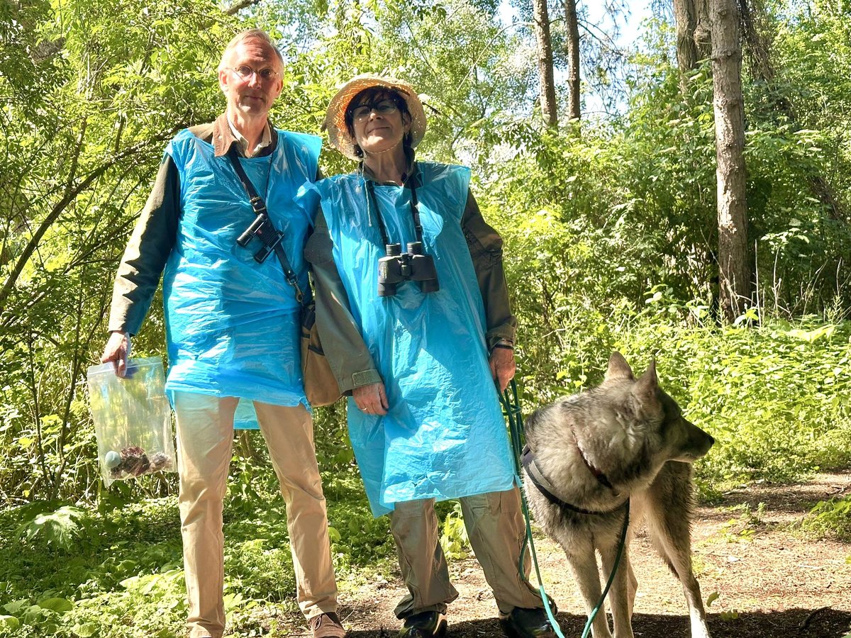 KeesMoeliker's tweet photo. Waarom zijn @frederiquespigt en ik op de Zuiderbegraafplaats, gehuld in vuilniszakken? Dit najaar kun je het zien op @RTV_Rijnmond. Na 15 (!) jaar is er weer een serie 'Fauna &amp; Gemeenschap' waarin we de Rotterdamse dierenwereld ontmoeten, buiten en in @HetNatuurhist. Blij mee! https://t.co/fgPyWlzxHs