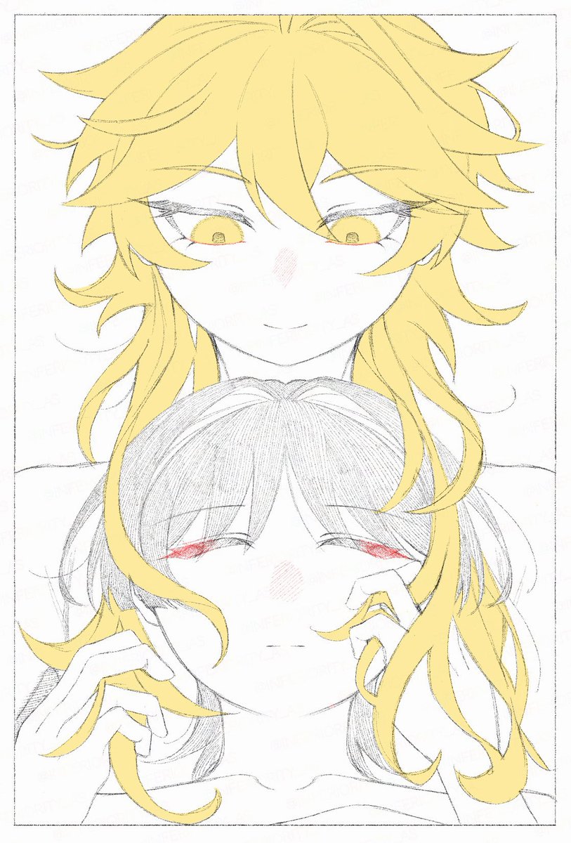 inferiority_as's tweet image. 「黄色」 #1h_aescara