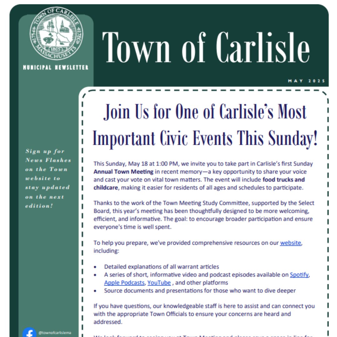 Town of Carlisle tweet media