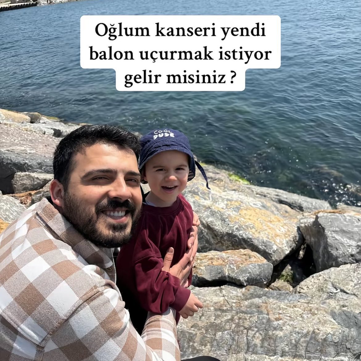 Oğlu kanseri yenen babanın paylaşımı:  

"Arkadaşlar bizim fazla çevremiz yok. Oğlum kanseri yendi. Balon uçurmak istiyor. Gelir misiniz?  

Sancaktepe Belediyesi önü, 25 Mayıs Pazar günü saat 14.00."