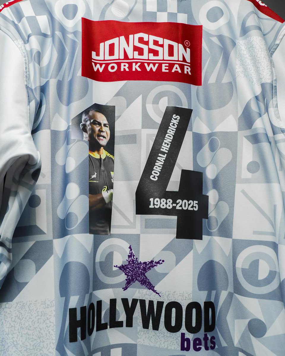 Today in honour of Cornal  Hendricks 🤍

Our Hollywoodbets Sharks players, in an initiative led by our captain Eben Etzebeth, will have the number 14 on their warm-up jerseys. These jerseys will be signed and sold on Monday. All proceeds from the sale of these jerseys will go to