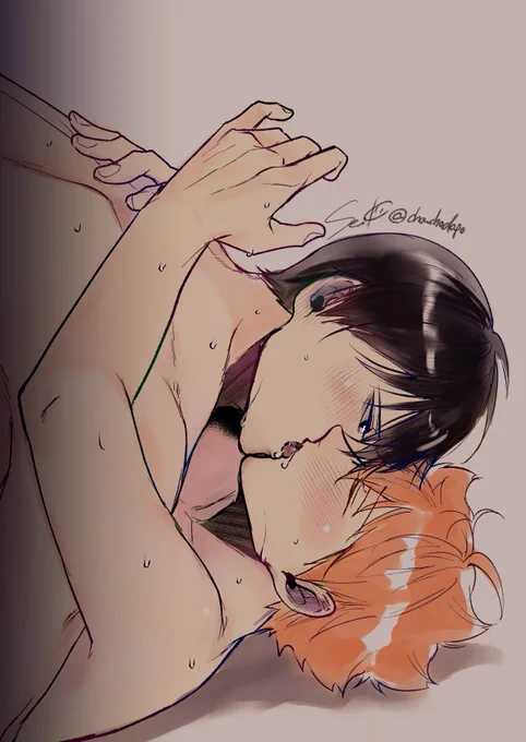 kiss|影日 投票してくださりありがとうございました～～～ ドローイングでしたので、服着せるの諦めました ※肌色注意