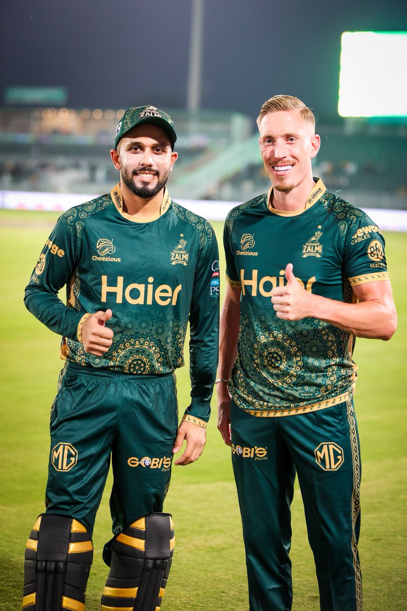 PeshawarZalmi's tweet photo. Wearing pride, playing with purpose 🙌

Zalmi stars in the #ZalmiXLegacy Kit #PakistanEdition, a symbol of unity, strength, and national spirit. 💚

#Zalmi #YellowStorm #HBLPSLX #PZvKK https://t.co/69M9ObPHro