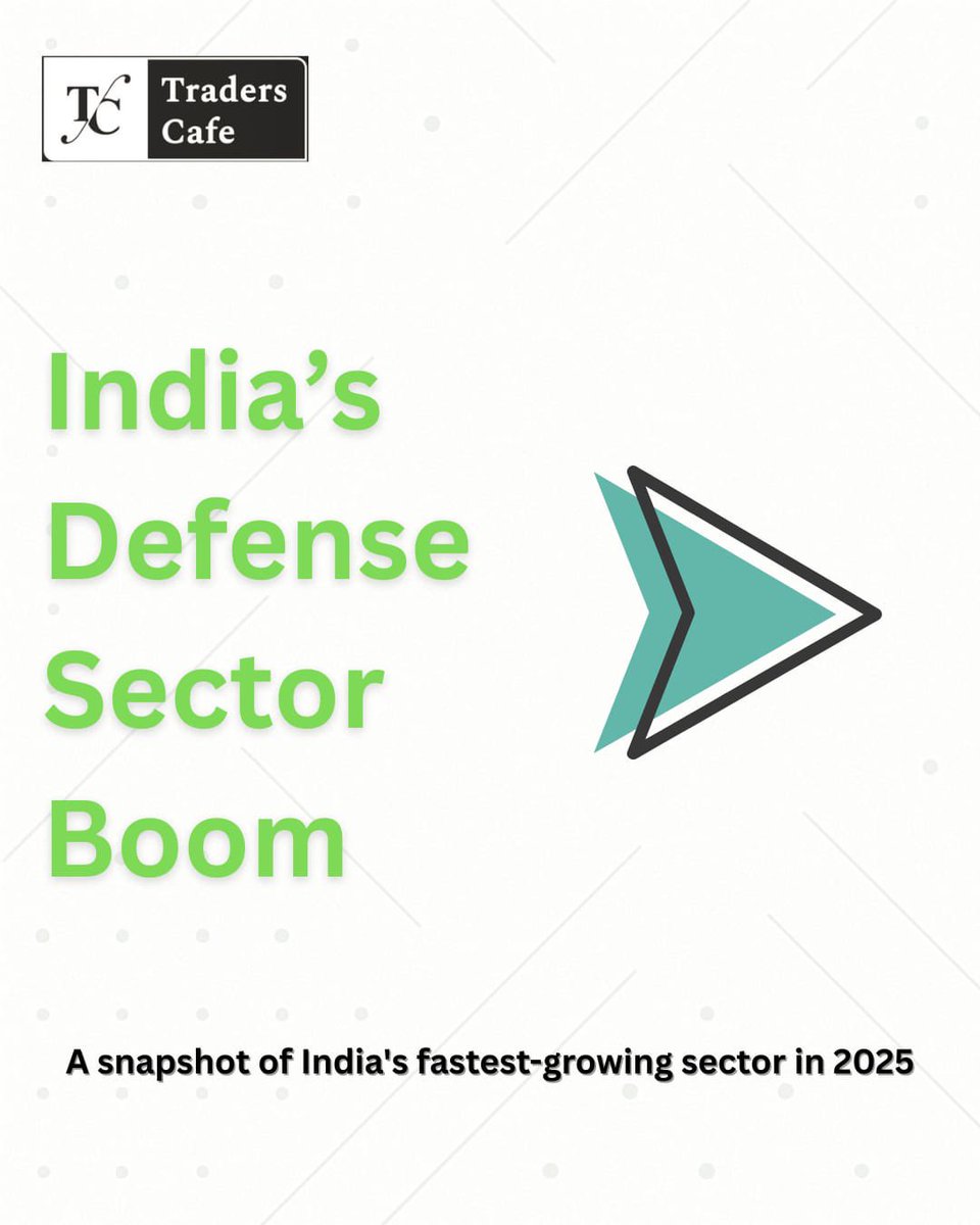 TradersCafe_blr's tweet photo. 📈 India’s Defense Sector Takes Off!
2025 is witnessing a massive boom in defense stocks.
🚀 BEL, HAL, Paras Defence, and Mazagon Dock are all hitting new all-time highs!
Stay ahead with Traders Cafe – where insights meet opportunity.
#DefenceBoom #StockMarketIndia #TradersCafe #BEL #HAL #ParasDefence #MazagonDock