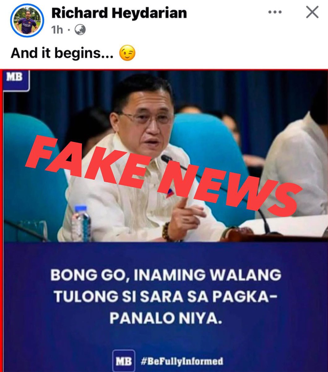 MacLopez769's tweet photo. PLEASE REPORT RICHARD HEYDARIAN FOR SPREADING FAKE NEWS… https://t.co/eHJzcnEx3z