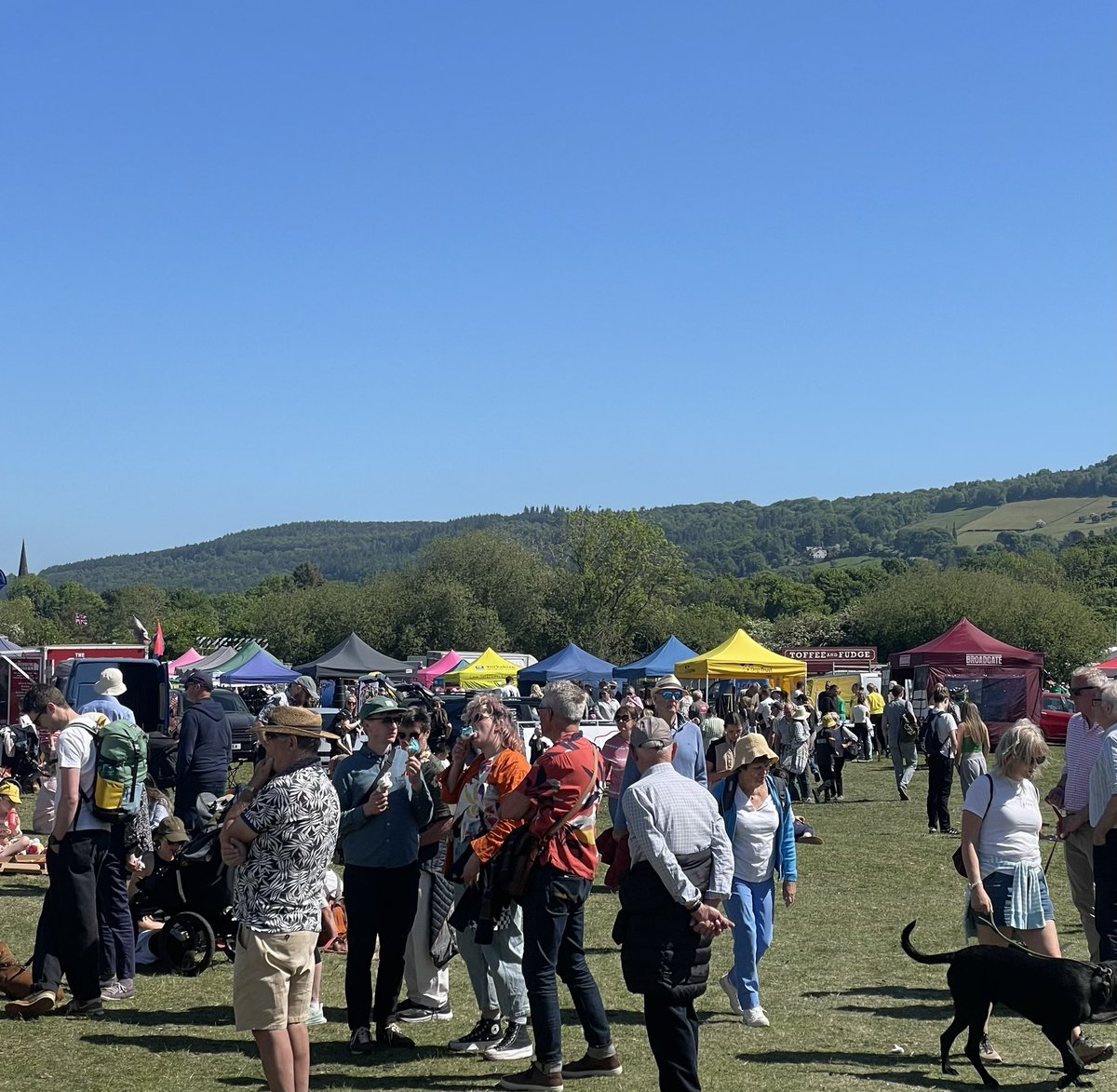 GregMulholland1's tweet photo. Stunning hot day for #OtleyShow again! ☀️ 

The oldest one day agricultural show in the country!

#Otley #Yorkshire https://t.co/li3rHAcNlt