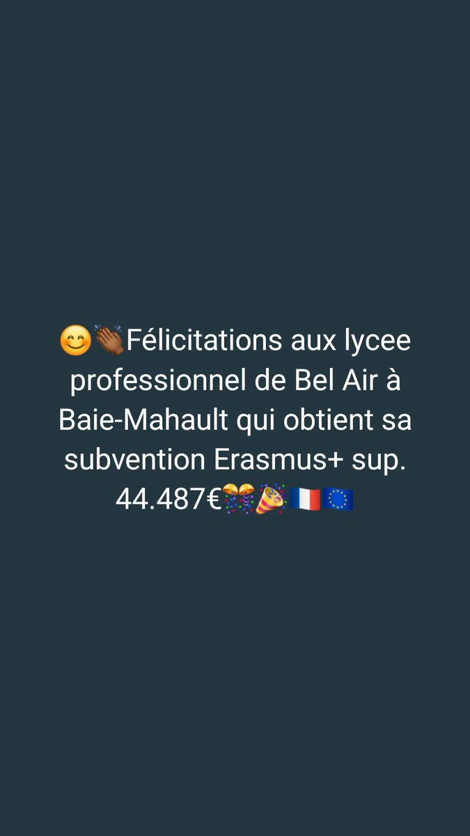 973Perfa's tweet photo. #Erasmus+résultats session 2025 enseignement supérieur #Antilles et #Guyane #Guadeloupe #Martinique https://t.co/oTgtQVKvZw