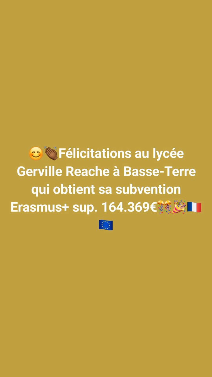 973Perfa's tweet photo. #Erasmus+résultats session 2025 enseignement supérieur #Antilles et #Guyane #Guadeloupe #Martinique https://t.co/oTgtQVKvZw