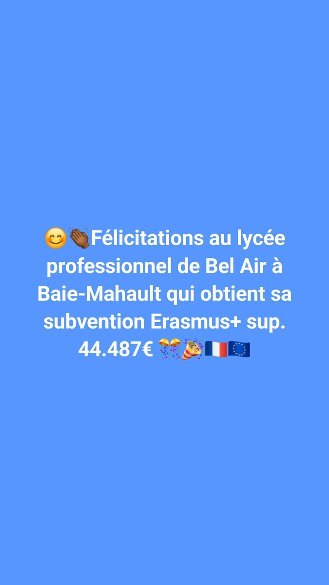 973Perfa's tweet photo. #Erasmus+résultats session 2025 enseignement supérieur #Antilles et #Guyane #Guadeloupe #Martinique https://t.co/oTgtQVKvZw