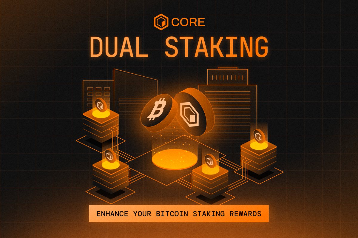 Earn enhanced Bitcoin yield by Dual Staking CORE alongside your BTC. 🔶

Still your keys. Still self-custodial. Still no principal risk to BTC.

Just higher yield. 📈