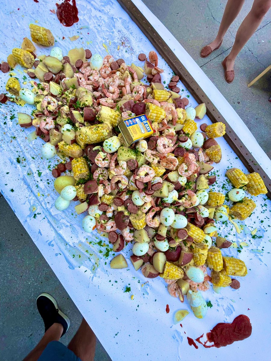 OrionBerridge's tweet photo. Shrimp Boil is my annual birthday tradition… nailed it! @OLDBAYSeasoning #shrimpboil https://t.co/PJGcK3ByN3