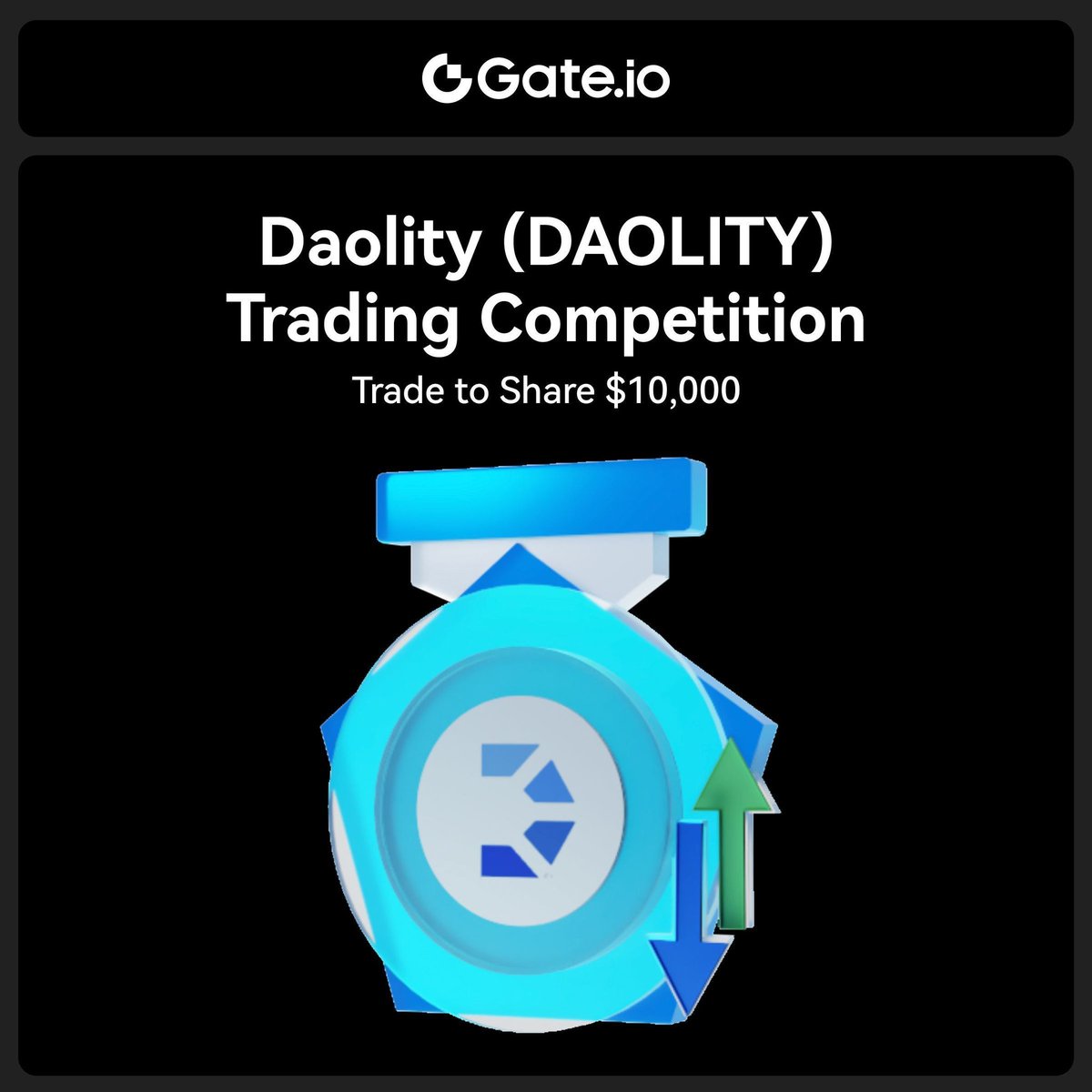 Jemmyboy07's tweet photo. 🚀 #DAOLITY Trading Competition: $10,000 Rewards to Share! @Daolity_Coin
🏅 Top trader grabs $800 rewards
Join Now: https://t.co/4T3mXLJRca
Newcomers get a $1,000 extra bonus
Invite friends for $1,000 more rewards
Details: https://t.co/aAoJvjjc88…
#Gateio #DAOLITY #Trade https://t.co/S3jwrowYdI