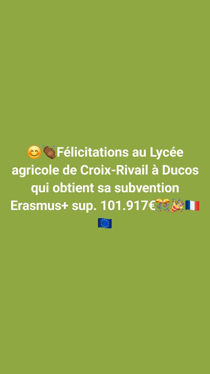 973Perfa's tweet photo. #Erasmus+résultats session 2025 enseignement supérieur #Antilles et #Guyane #Guadeloupe #Martinique https://t.co/DOgBTi110z