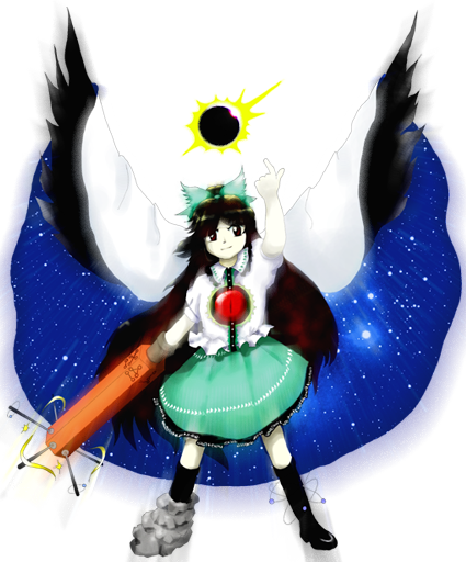 dailytouhous's tweet photo. The Touhou of the day is: Utsuho Reiuji! https://t.co/lLKkDdcYkw