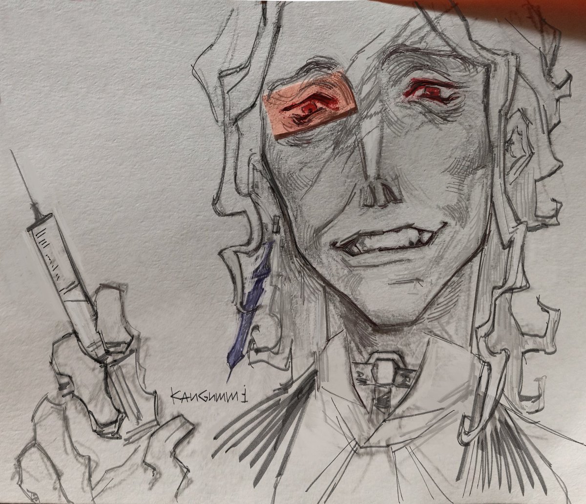 i looove drawing dottore instead of doing my work