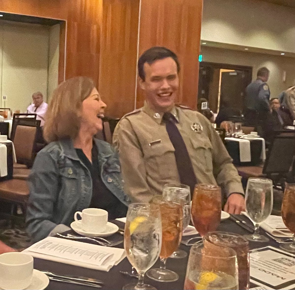 partylike1399's tweet photo. So proud of my SIL @conor_leland !!
Congratulations on the MADD Award and recognition!
#BetterLawEnforcement
#SuperCops https://t.co/b1nKhumIxY