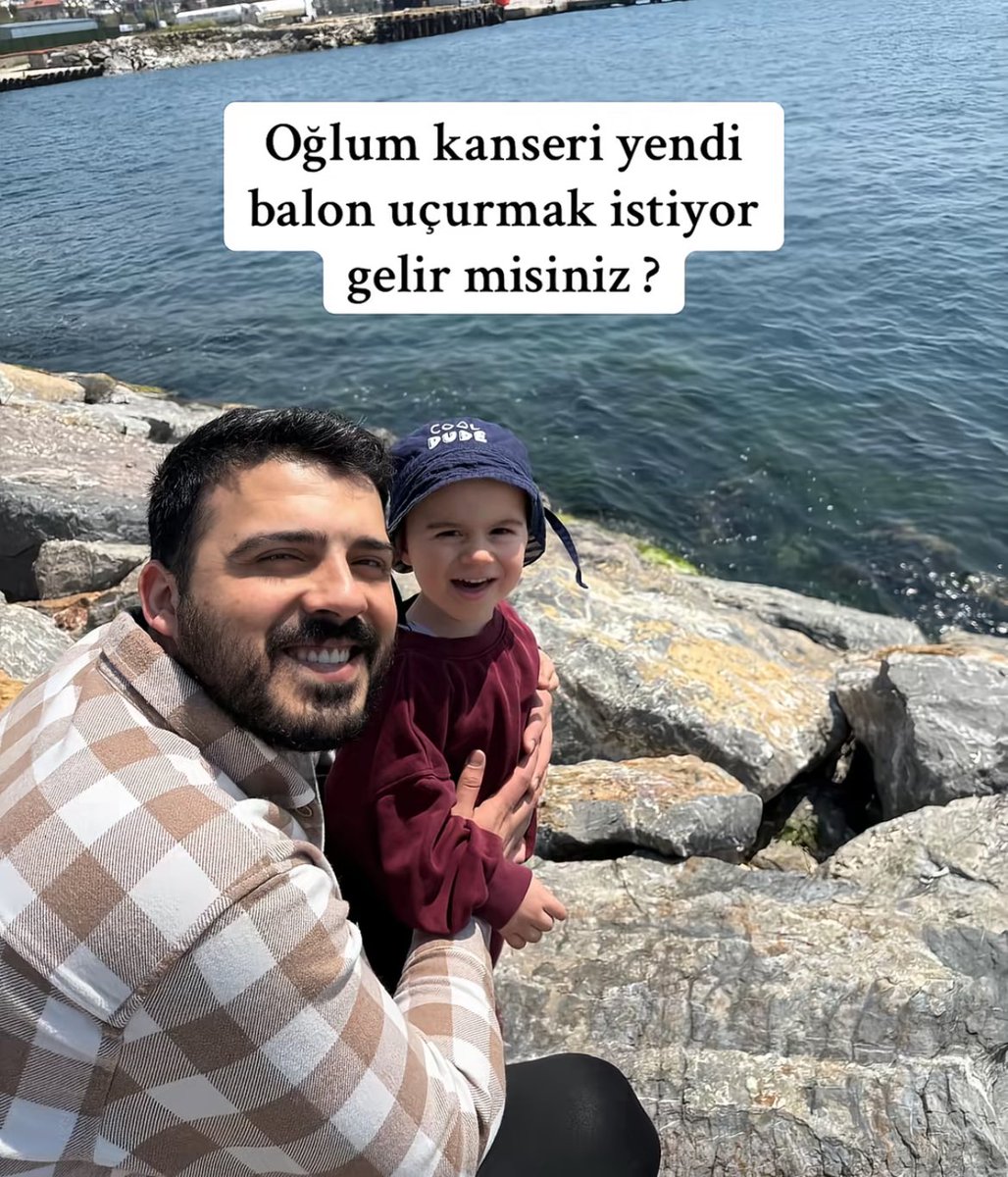 militerenstitu's tweet photo. Oğlu kanseri yenen bir babanın paylaşımı:

"Arkadaşlar bizim fazla çevremiz yok. Oğlum kanseri yendi balon uçurmak istiyor. Gelir misiniz?

Sancaktepe Belediyesi önünde 25 Mayıs Pazar günü saat 14.00'da." https://t.co/RIt62hFq7j
