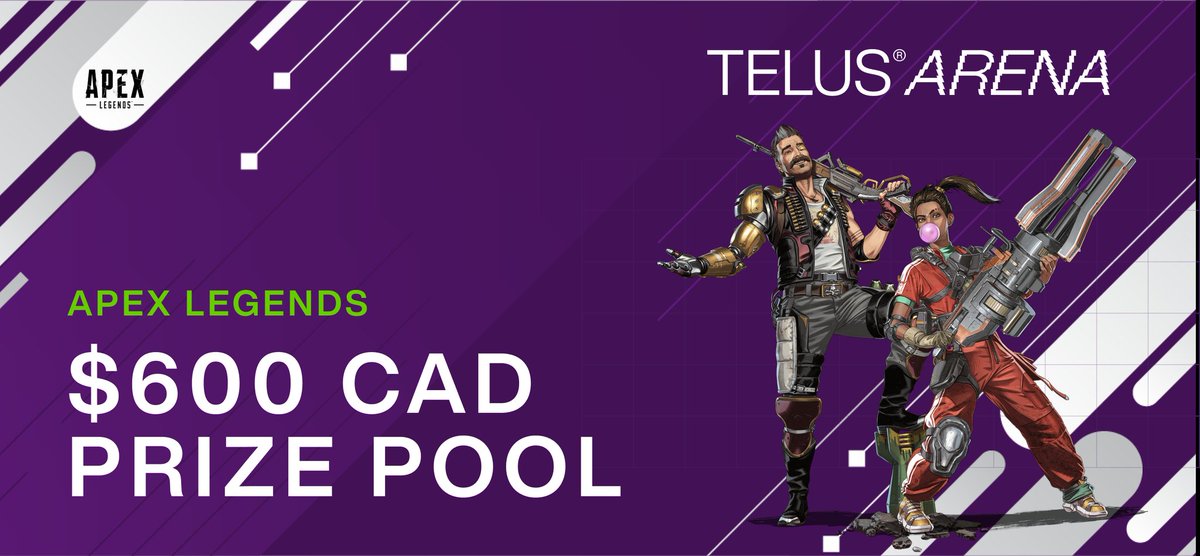 ⚡Drop in, Legends! The TELUS Arena #ApexLegends Tournament is starting soon. Only 1 hour left to register. Squad up, survive the chaos, and secure your share of the $600 CAD prize pool. Sign up now: go.battlefy.com/TELUS051725