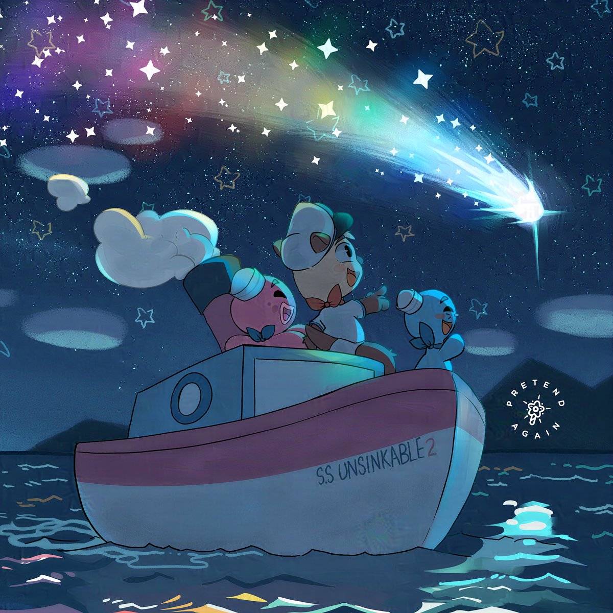 🌈🚢 Captain Cutie saw the brightest wishing star from the Unsinkable 2 and made a BIG wish... 🤩

💥 Tariffs dropped to 30%!
💸 Diaper surcharge: $15 ➡️ $3!

✨ Buy TryAgains. Save BIG.
pretendagain.com/products/tryag…