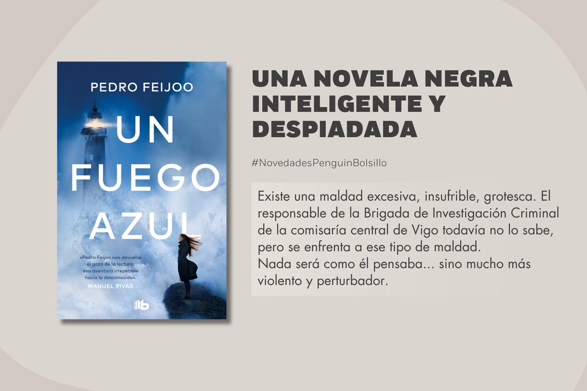 Penguin Bolsillo 🐧 📚 #PenguinBolsillo (@penguinbolsillo) on Twitter photo 🔦🔎 Nadie sabe nada. Y cuando crees entenderlo… todo se da la vuelta.
«Un fuego azul» de <a href="/pedrofeijoo/">Pedro Feijoo</a> llega esta semana en formato bolsillo.
📖 Una novela negra adictiva y retorcida. ¿Te atreves a descubrir la verdad?
🔗bit.ly/4m9icFP
#NovedadesPenguinBolsillo 🔦🔎 Nadie sabe nada. Y cuando crees entenderlo… todo se da la vuelta.
«Un fuego azul» de <a href="/pedrofeijoo/">Pedro Feijoo</a> llega esta semana en formato bolsillo.
📖 Una novela negra adictiva y retorcida. ¿Te atreves a descubrir la verdad?
🔗bit.ly/4m9icFP
#NovedadesPenguinBolsillo