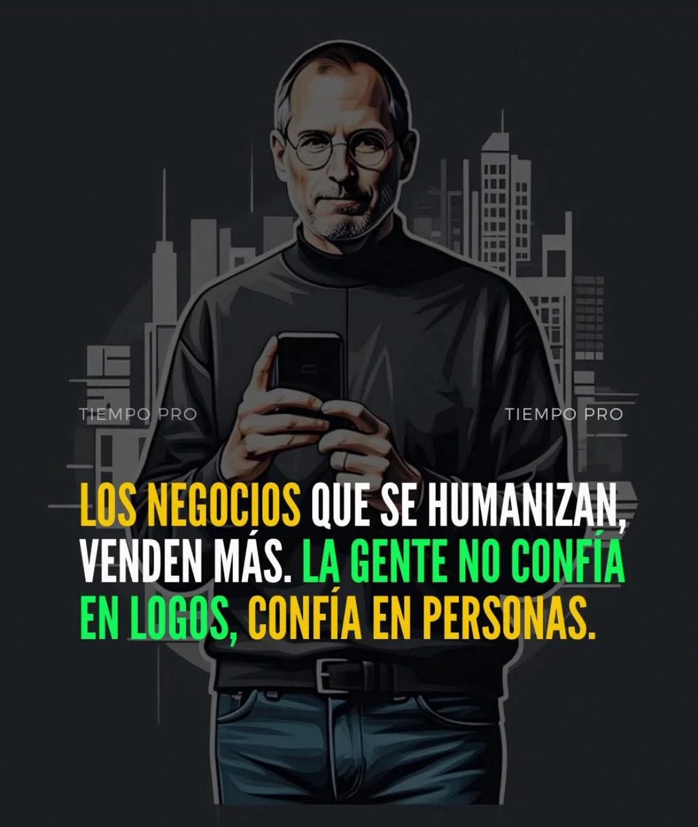 Los negocios que se humanizan venden mas. La gente no confia en logos, confia en personas.