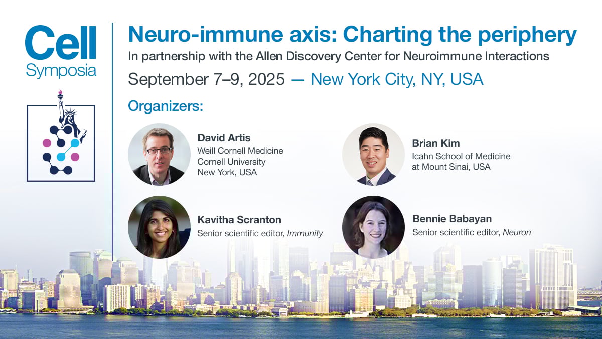 Immunity (@immunitycp) on Twitter photo Submit your abstracts for <a href="/CellSymposia/">Cell Symposia</a> Neuro-immune axis: Charting the periphery (#CSNeuroimmune25), in partnership with <a href="/AllenInstitute/">Allen Institute</a>.
Extended deadline: May 23, donโt miss your chance to share your research! hubs.li/Q03mVVCH0 Submit your abstracts for <a href="/CellSymposia/">Cell Symposia</a> Neuro-immune axis: Charting the periphery (#CSNeuroimmune25), in partnership with <a href="/AllenInstitute/">Allen Institute</a>.
Extended deadline: May 23, donโt miss your chance to share your research! hubs.li/Q03mVVCH0