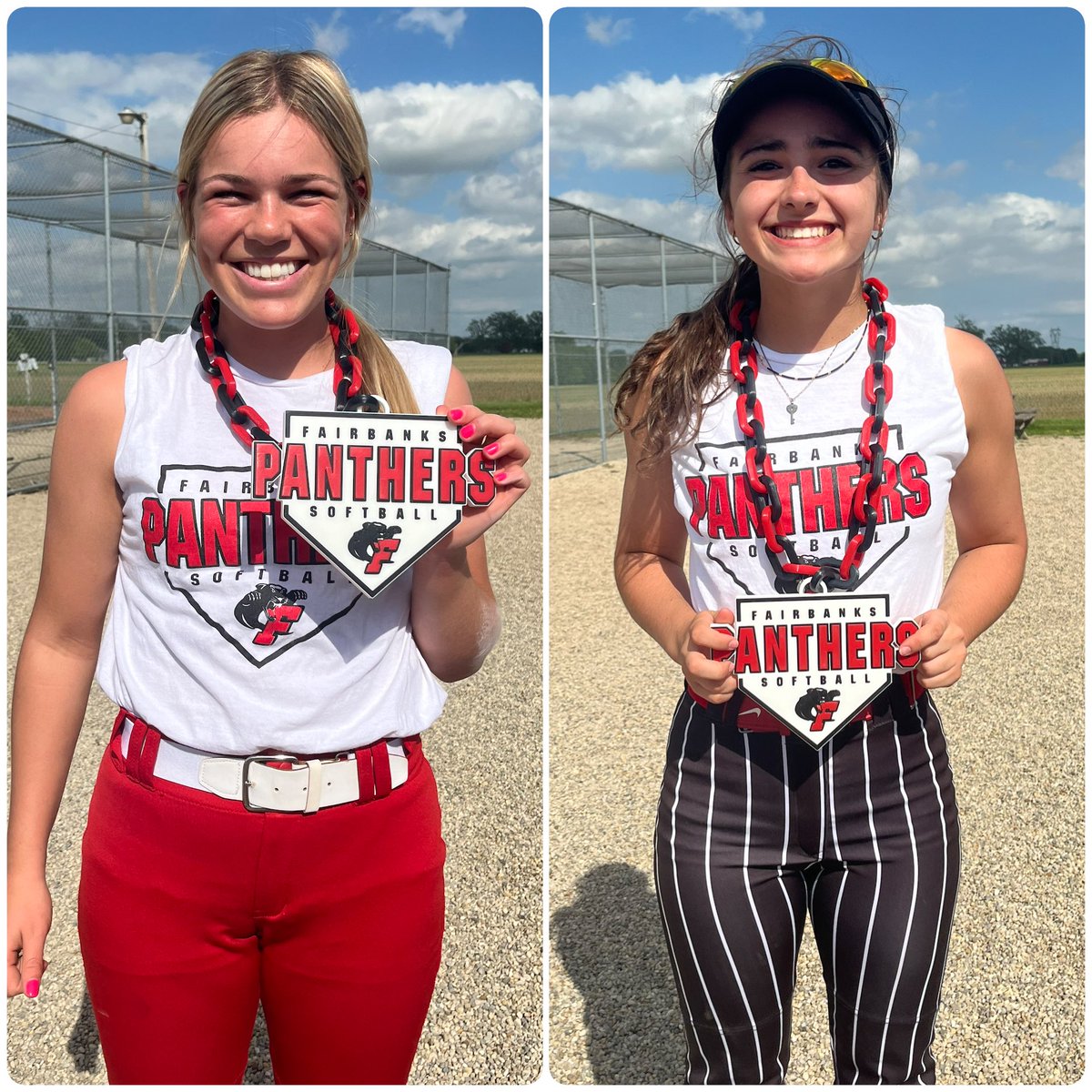 Players of the week:  We only had 1 game this week but these two were big time!  Claire was 5 for 5!!!!!!!   Kyah threw out 2 girls from right field…one to first base and one at home!!!  🥎🐾