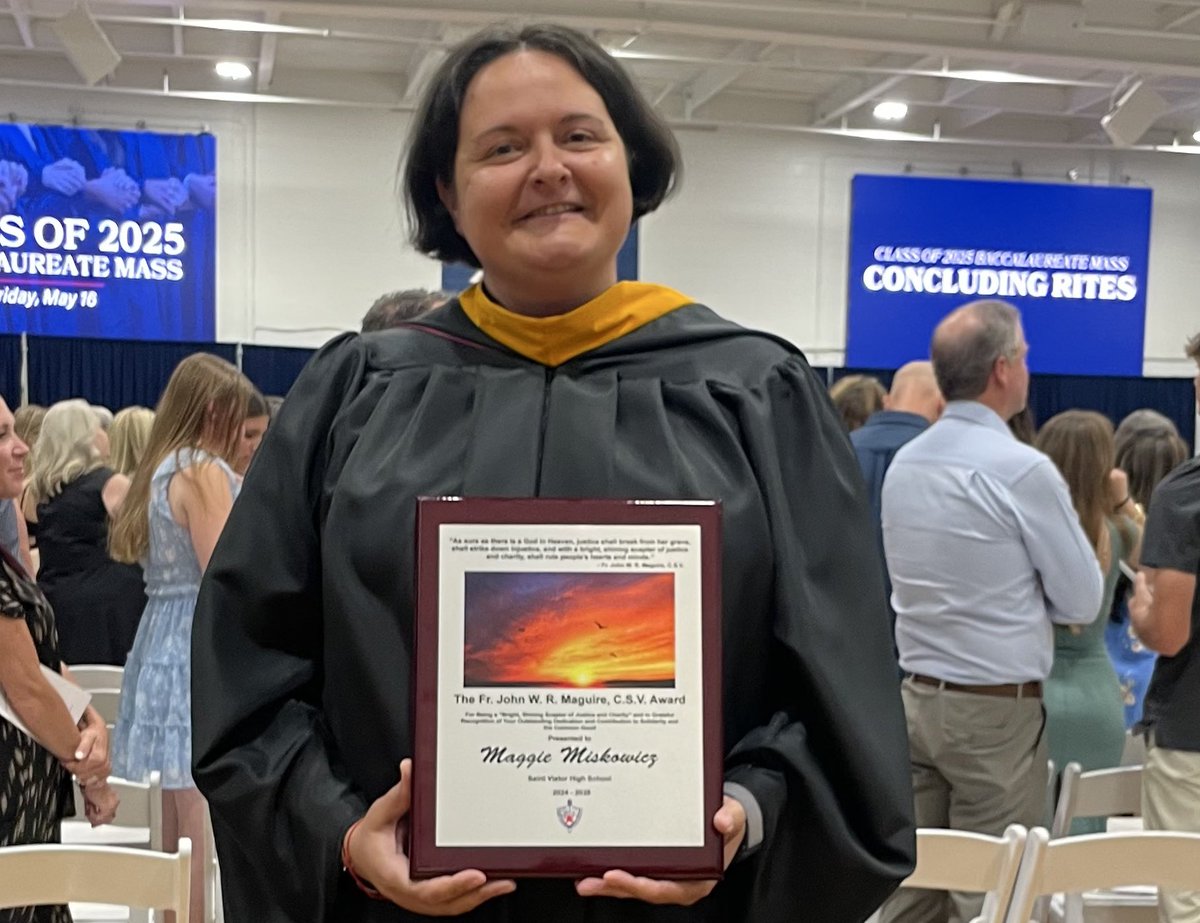 Congratulations, Coach M - the faculty/staff recepient of the Fr. John W. R. Maguire, C.S.V. award 🎉 #GoLions