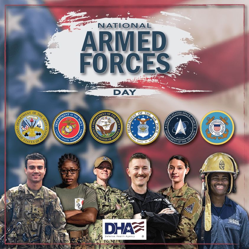 MyAdvisorHealth's tweet photo. Our mission has always been and remains to serve those who serve others. Thank you to all our armed forces! 

#NationalArmedForcesDay #NationalMilitaryAppreciationMonth https://t.co/UrGlyvSuGN