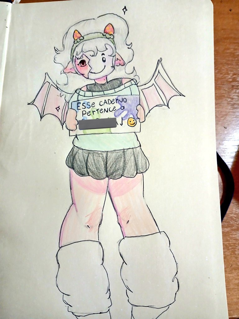 sopadevegetais's tweet photo. Drawing me did for my New sketch book! :3 its written "this sketch book is owned by" #art #sketchbook #sketch https://t.co/yIx0nLBj4I