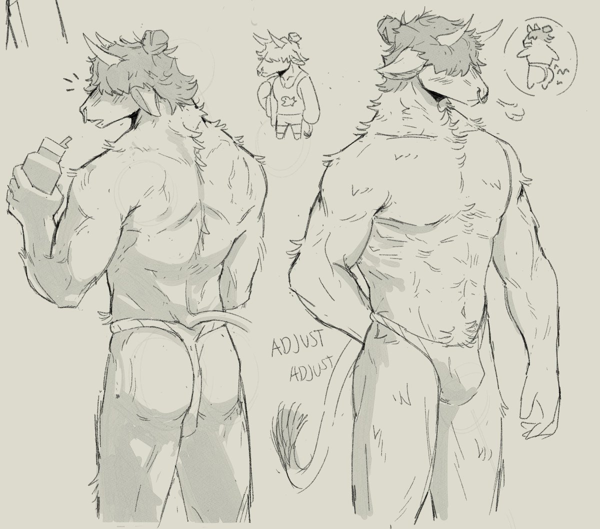 bull doodles