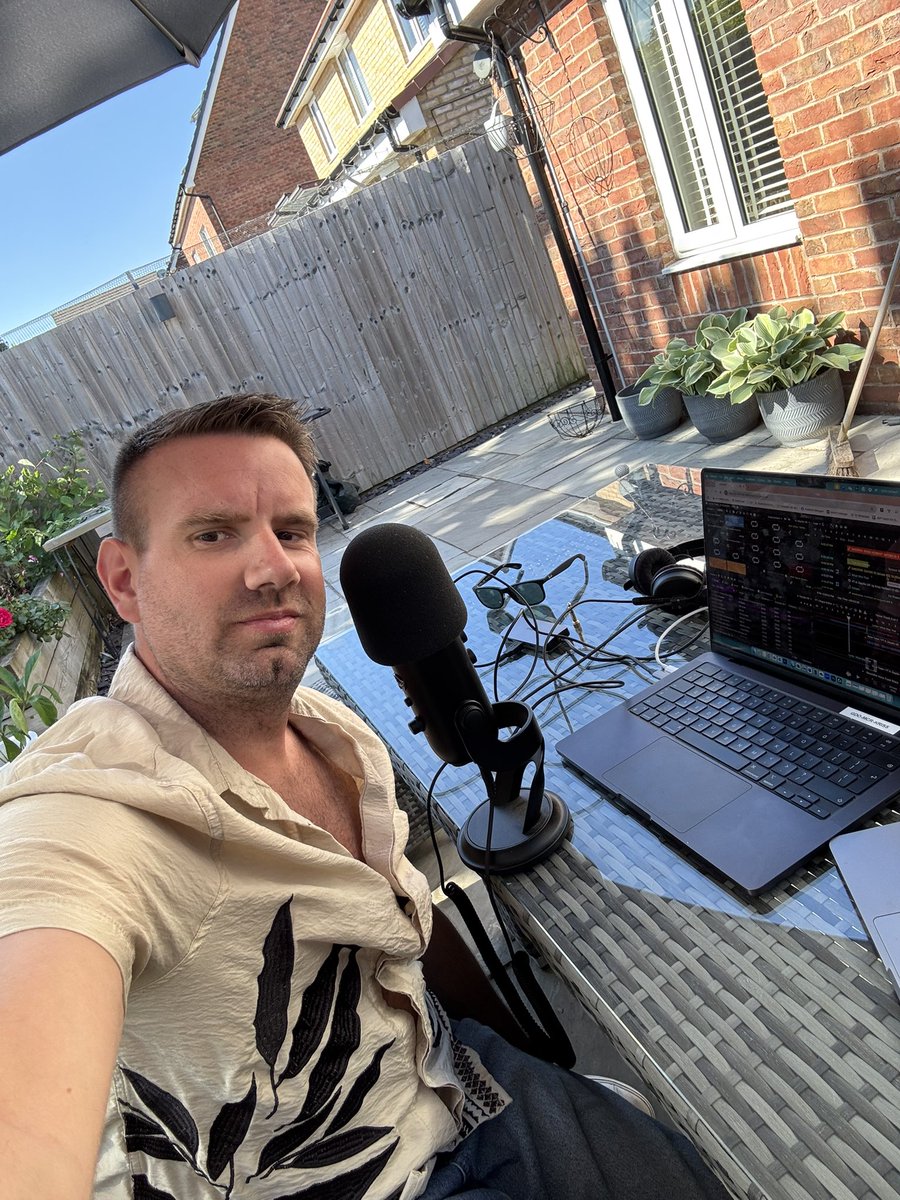 Gaydio (@gaydio) on Twitter photo When your radio presenter wants to enjoy the sun… we take the studio to his garden…. Live from <a href="/KrissHerbert/">Kriss Herbert-Noble</a> back garden… When your radio presenter wants to enjoy the sun… we take the studio to his garden…. Live from <a href="/KrissHerbert/">Kriss Herbert-Noble</a> back garden…
