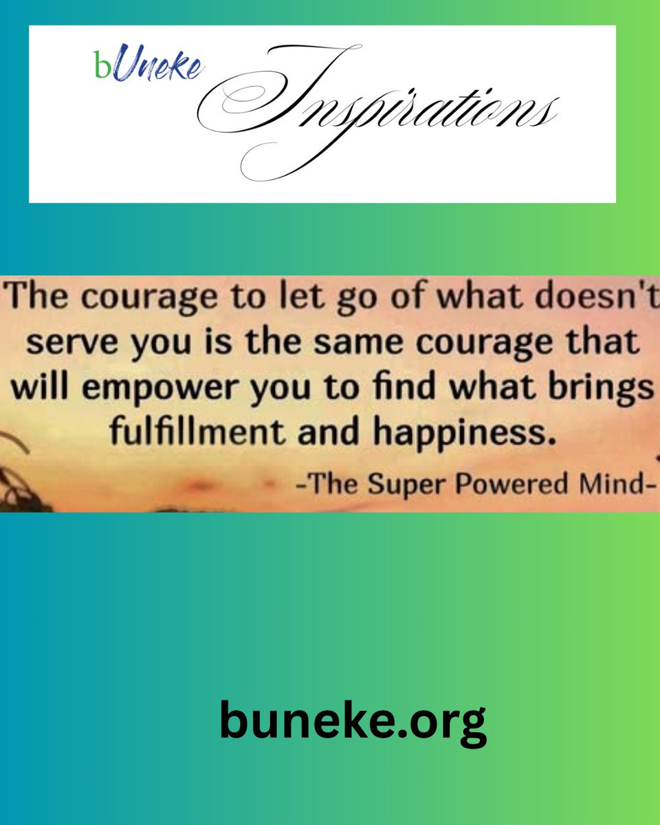 Make the choice to change.
connect@buneke.org