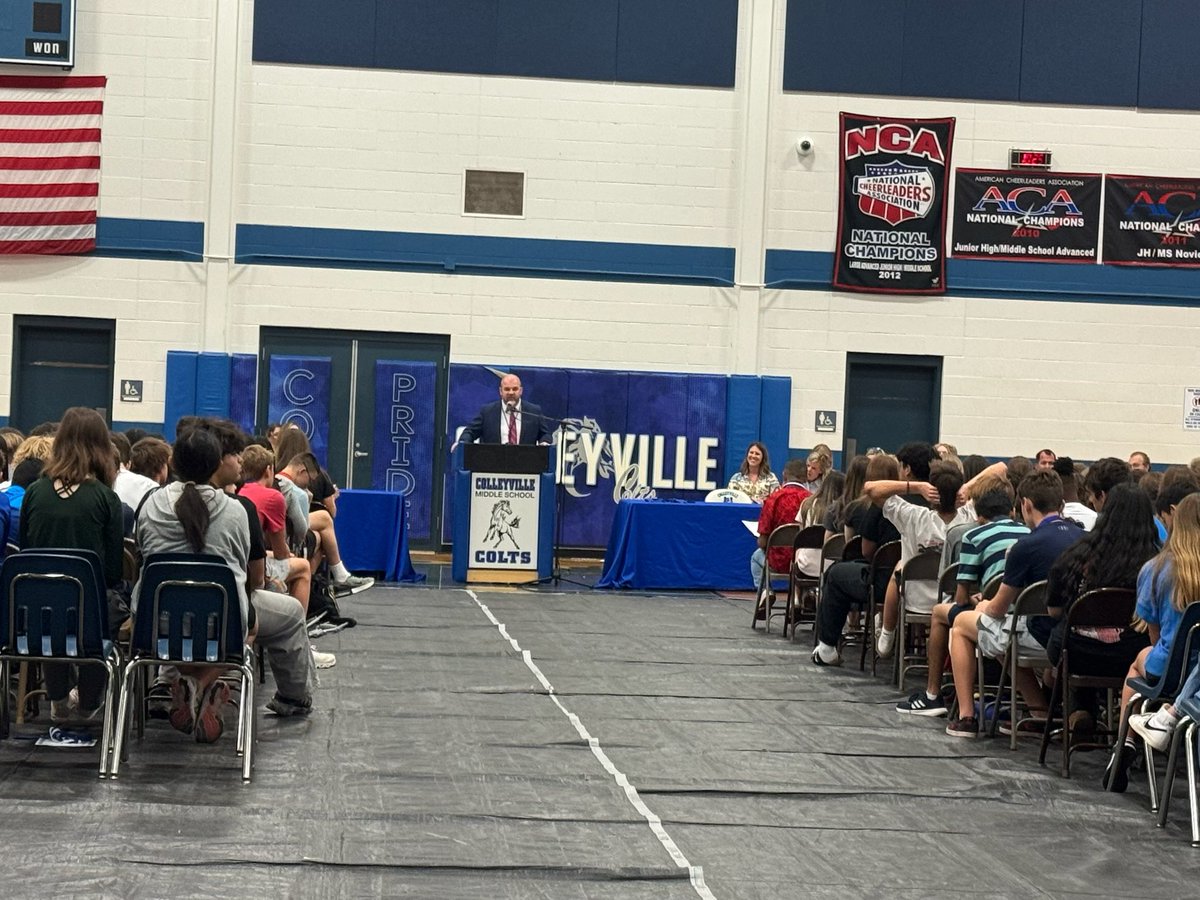 Bryan Calvert (@bryancalvert3) on Twitter photo Spent a lot of time recognizing & celebrating our 8th graders this week; theatre/athletic banquets, award ceremony, field trip, and Bon Voyage Party! This is a special group! We are sending GHS & CHHS some amazing kids! 🥺 Once a Colt, ALWAYS a Colt! <a href="/CmsColts/">Colleyville Middle School</a> <a href="/cmscoltspta/">CMS Colts PTA</a> 💙🤍🐴 Spent a lot of time recognizing & celebrating our 8th graders this week; theatre/athletic banquets, award ceremony, field trip, and Bon Voyage Party! This is a special group! We are sending GHS & CHHS some amazing kids! 🥺 Once a Colt, ALWAYS a Colt! <a href="/CmsColts/">Colleyville Middle School</a> <a href="/cmscoltspta/">CMS Colts PTA</a> 💙🤍🐴