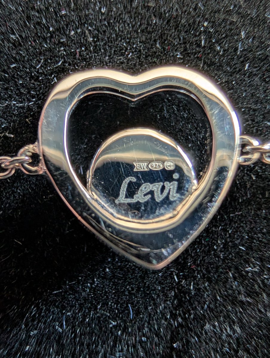DiniDavies's tweet photo. @flub5568 My Memorial Bracelet just arrived ❤️❤️❤️ I'll always have a little bit of Levi with me now 🥰 #Everwith https://t.co/SrBlYuKq5k