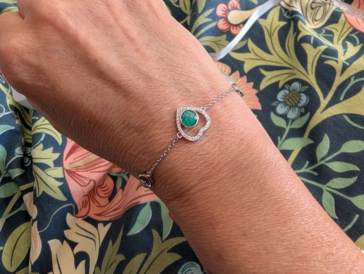 DiniDavies's tweet photo. @flub5568 My Memorial Bracelet just arrived ❤️❤️❤️ I'll always have a little bit of Levi with me now 🥰 #Everwith https://t.co/SrBlYuKq5k