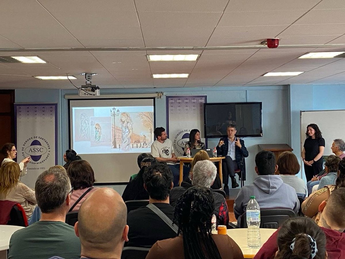Fantástica la presentación de “La vida de Valentina. comunicarse con signos”, en la <a href="/asscantabria/">ASSC</a>, un proyecto editorial de <a href="/Edicionestantin/">Ediciones Tantín</a> que cada vez tiene más acogida. Gracias a quienes lo habéis hecho posible!!! 💪🏻💪🏻💪🏻