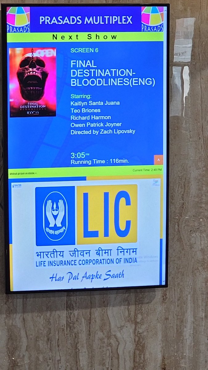 movie_maticks's tweet photo. A day at @PrasadsPCX is a day well spent. Watching the edge of the seat movies the sound for Submarine scene in Final Reckoning is simply awesome. Kudos to @PrasadsCinemas management and @ursmohan_kumar for maintaining the consistency and quality. https://t.co/ydiCejSo8Y