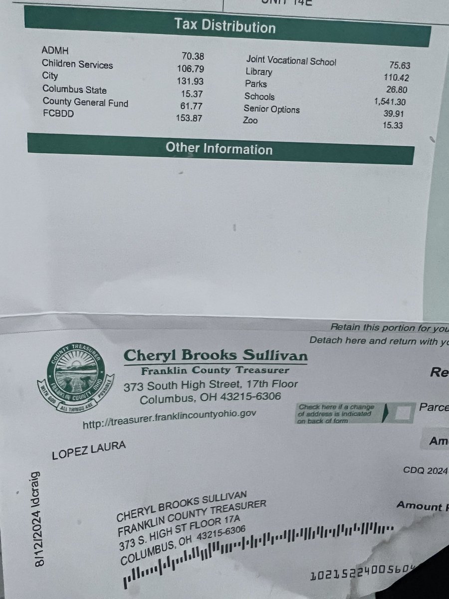 Arodout27's tweet photo. @DOGE can we run an audit on alll bank accounts for these specific taxes on property ! We should not as home owners pay for the responsibilities or mistakes for the funds of children services( people whose Children are taken away from them should be the ones to pay for that fund https://t.co/1kSSBFm8Vo