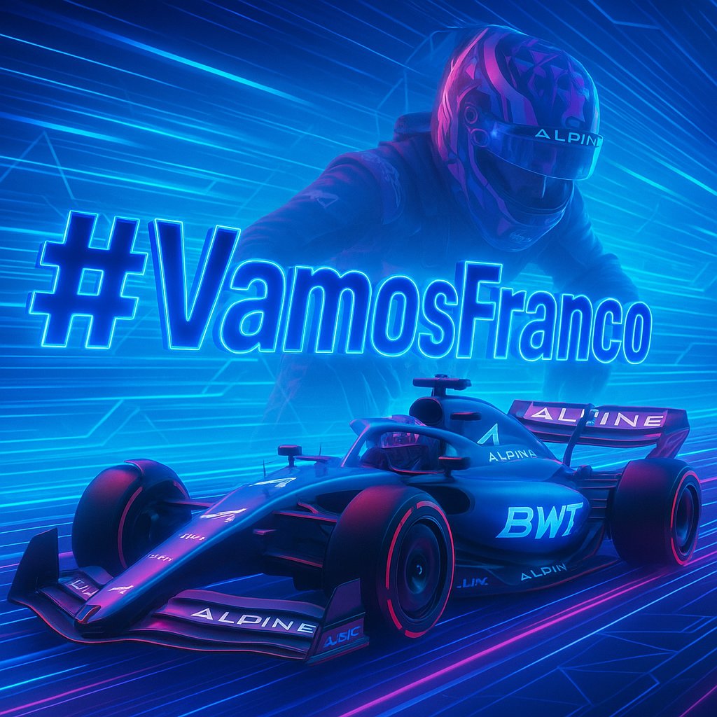 Que se sienta el #VamosFranco !!

<a href="/FranColapinto/">Franco Colapinto</a> 

 🇦🇷