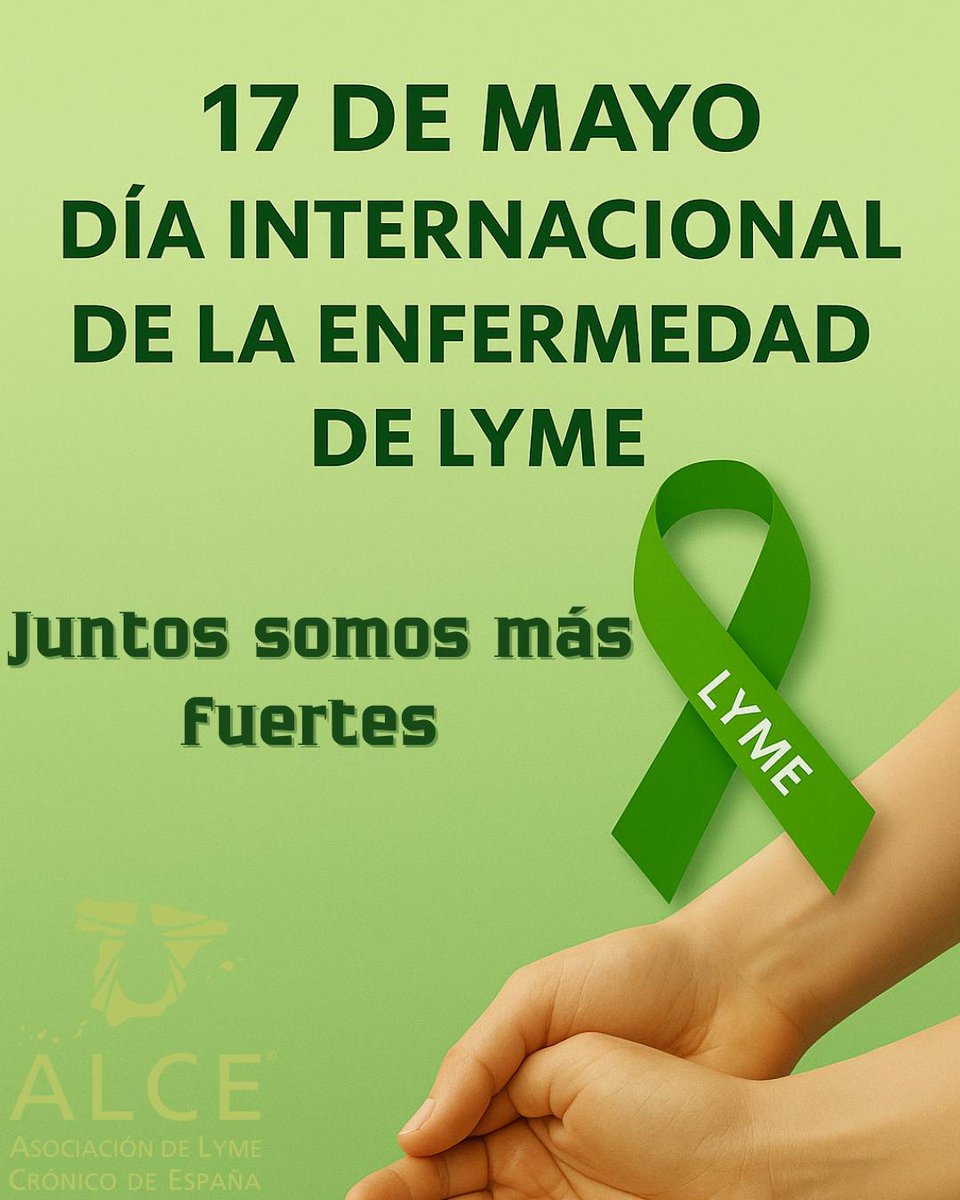 AlceLyme's tweet photo. 17 de mayo – Día Internacional de la Enfermedad de Lyme

Hoy alzamos la voz por todos los que convivimos con esta enfermedad invisible.
Porque cada paso, cada campaña, cada gesto suma. https://t.co/F045Nrt6Fp