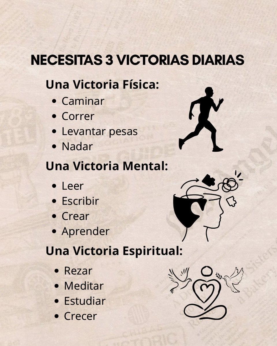 Disciplinate y lo lograrás.