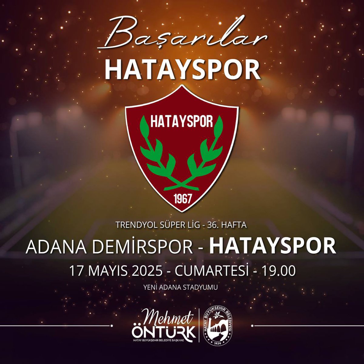 mehmetonturktr's tweet photo. Bugün kalbimiz @Hatayspor_FK’umuzla.

Başarılar çocuklar, yanınızdayız. https://t.co/AkEVpuJgxj