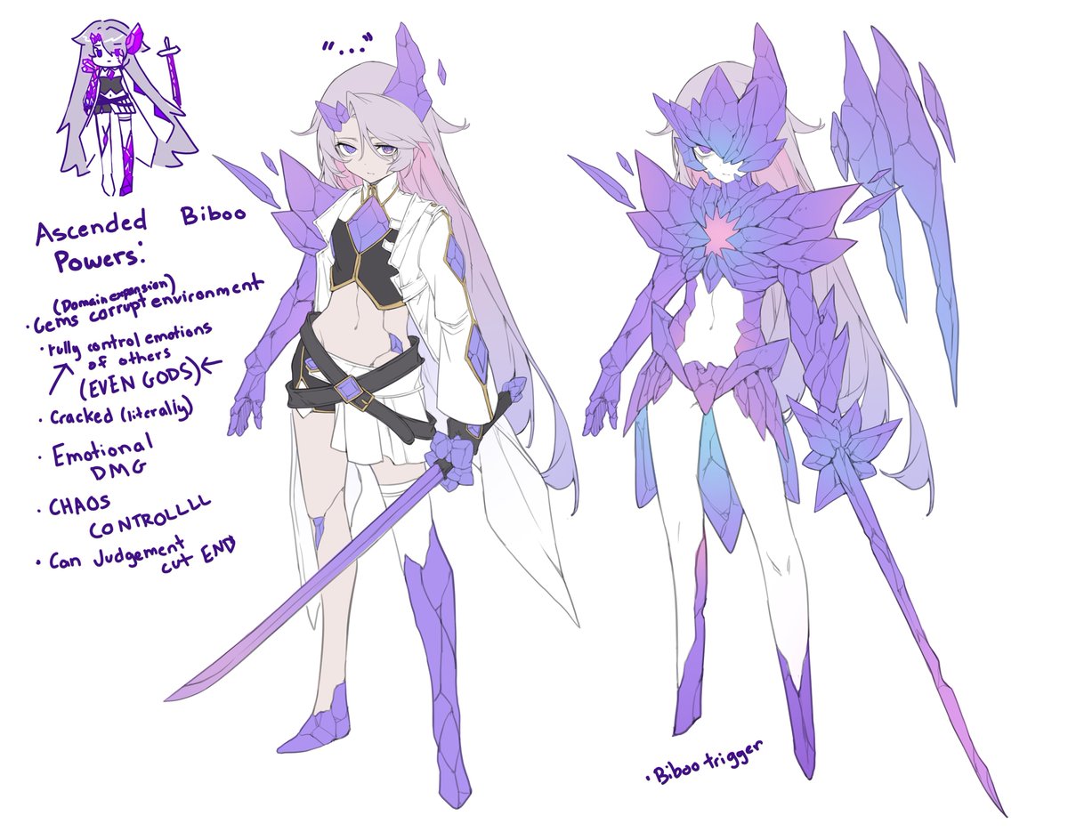 Random doodle, I still find the idea of ascended biboo fun till