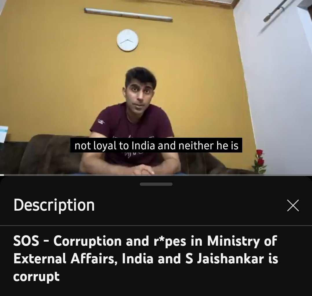 " S Jaishankar is corrupt and he is not loyal to India " .

- Rohan Mehta , MEA Officer