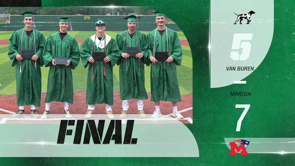 VBSD Activities/Athletics (@vbsdactivities) on Twitter photo Final from yesterday!
<a href="/VBSDbaseball/">Van Buren Pointer Baseball</a> fell short to Marion in the qtrfinals, 5-7. These seniors qualified each year for State with a Conference Championship and State Runner-up & semifinal appearances! Final from yesterday!
<a href="/VBSDbaseball/">Van Buren Pointer Baseball</a> fell short to Marion in the qtrfinals, 5-7. These seniors qualified each year for State with a Conference Championship and State Runner-up & semifinal appearances!